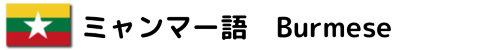 ミャンマー語